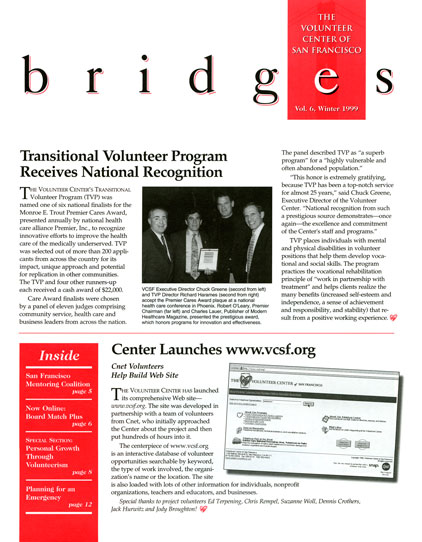 Bridges newsletter cover