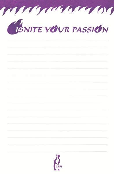 Ignite Your Passion notepad